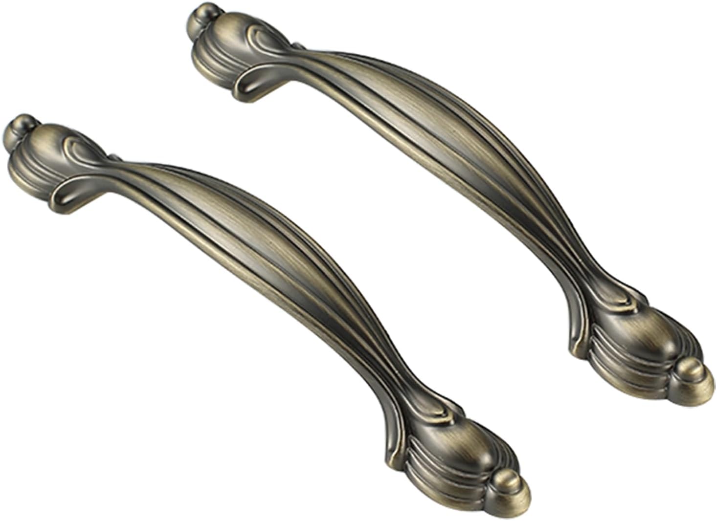Furniture Handles, Furniture Pull Handles Zinc Alloy Kitchen Cupboard Handles Drawer Knobs 2 Pcs Wardrobe Door Handles(Hole Distance 96mm)
