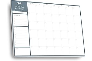 Large Undated Monthly Planner Desk Pad with Blank Calendar Pages: Enhance Your Productivity