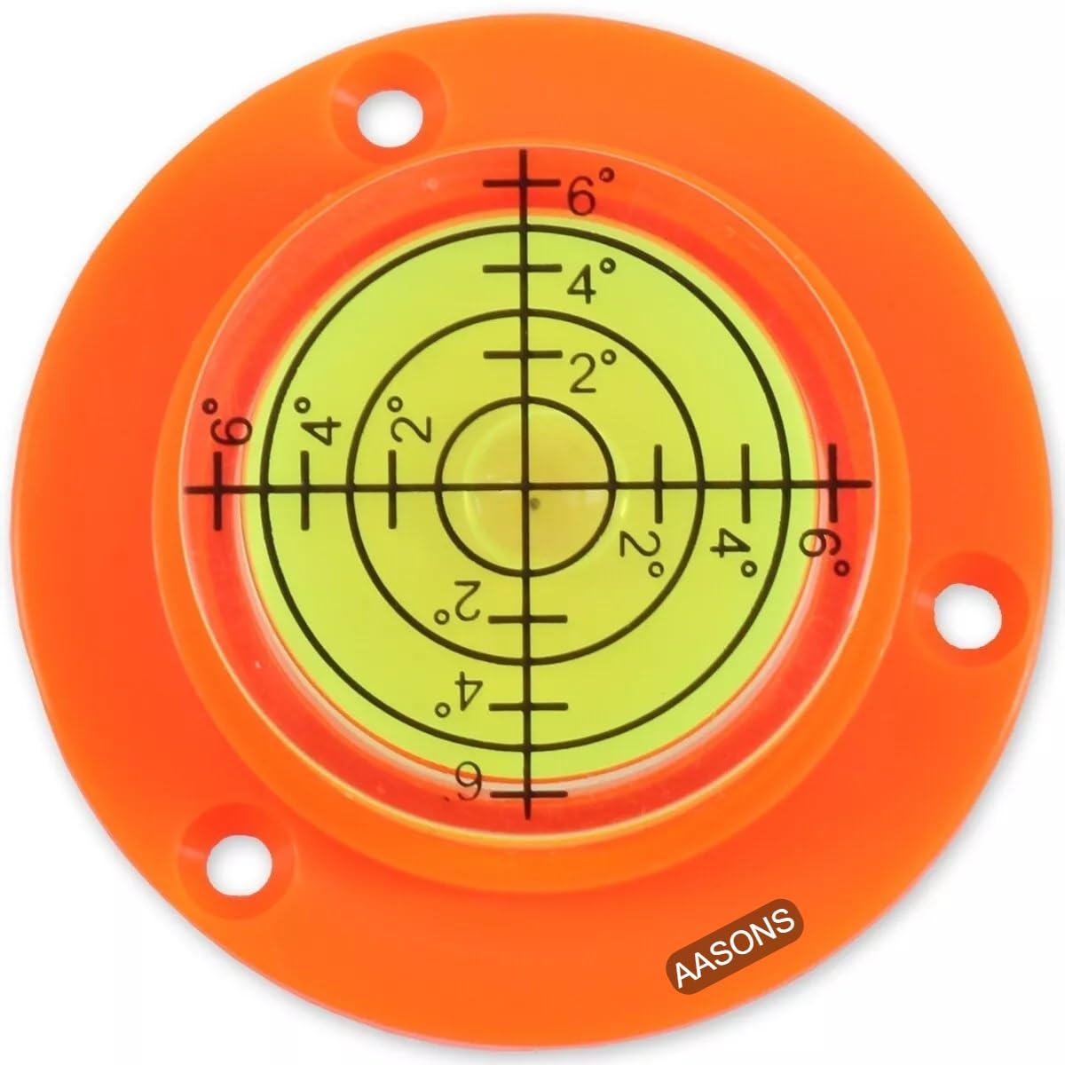 Spirit Level Bullseye Slim Micro Button Level Degree Marked With Base Diameter 50mm