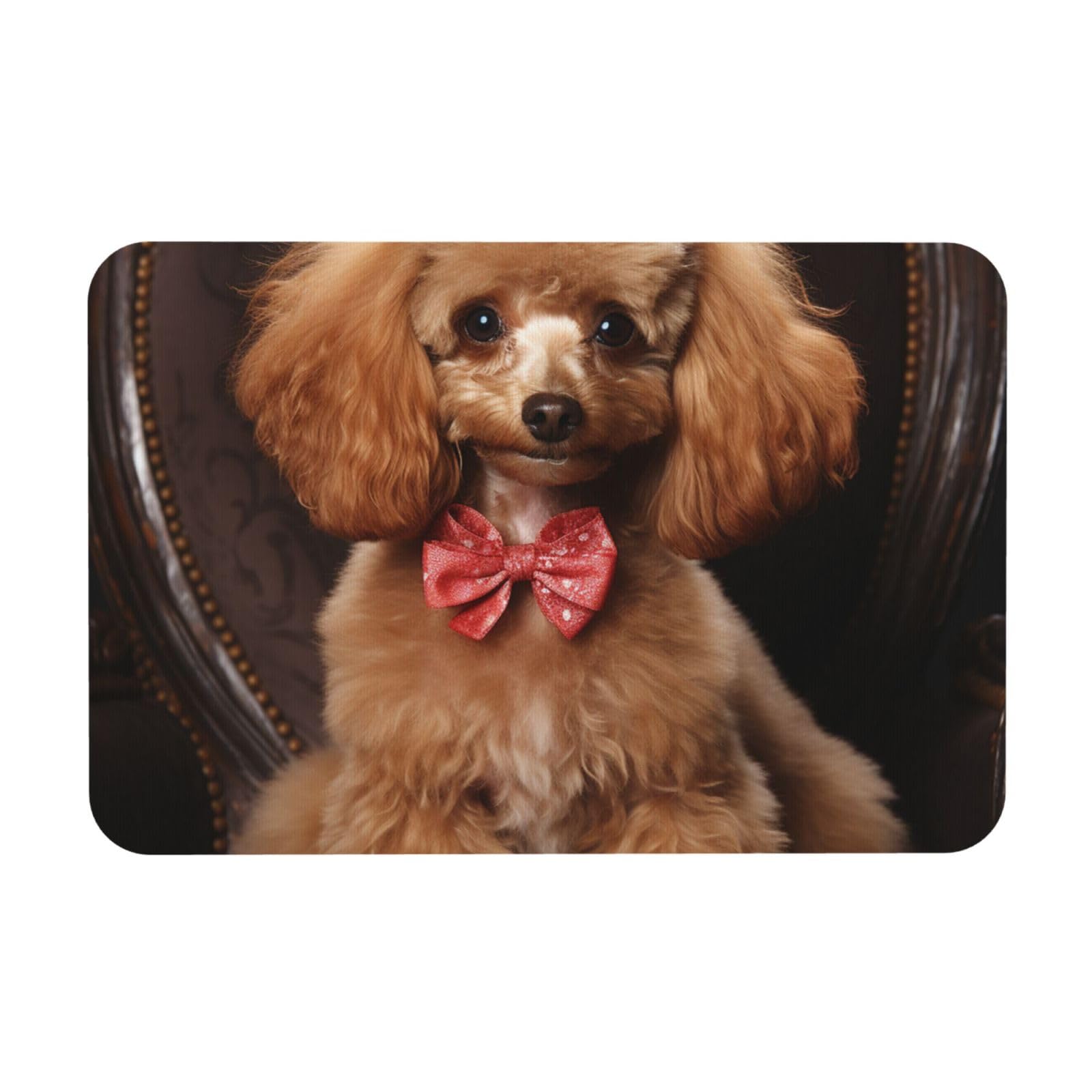 Tapis de bain en pierre de diatomée caniche 60x40 cm