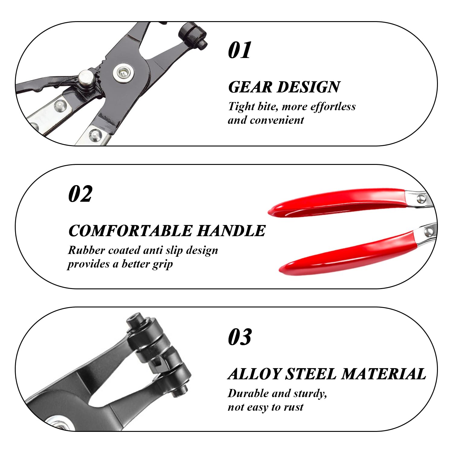 RNSKFG 2 Pieces Of Fuel Pipe Removal Pliers, Car Hose Removal Tool, Car Maintenance Tool, Manual Removal And Installation Tool - Image 3