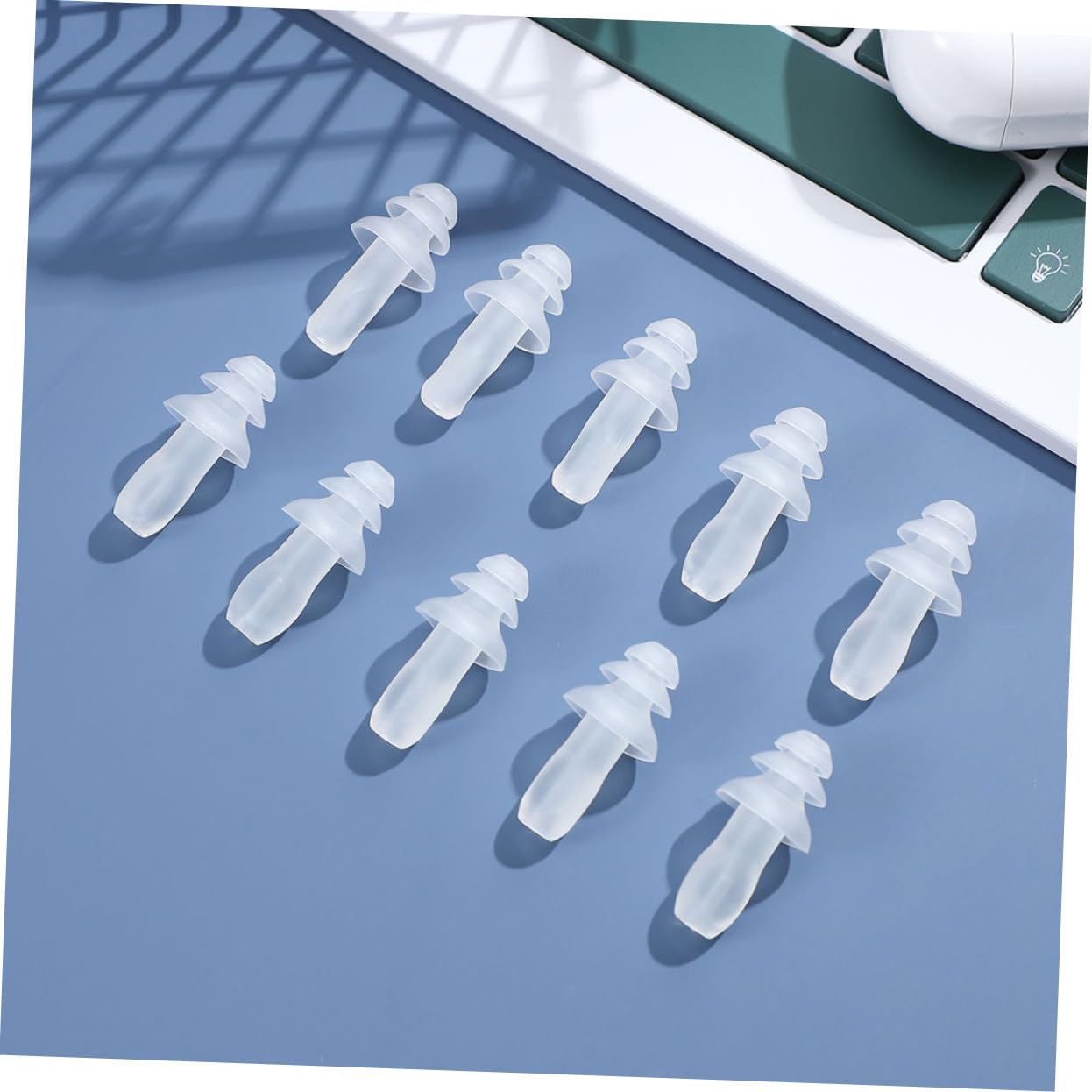 Gatuida 250pares Tapones De Oído De Silicona Transparente Para Reducción De Ruido Reutilizables Impermeables y Flexibles Para Estudiar y Proteger Del Ruido Ruidosos