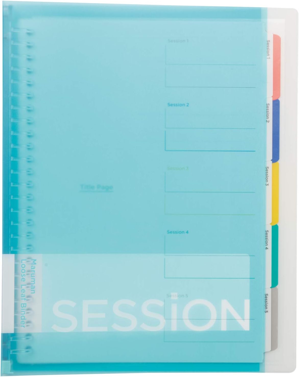 Maruman F31052 Loose Leaf Binder, B5, Session, 26 Holes, Light Blue