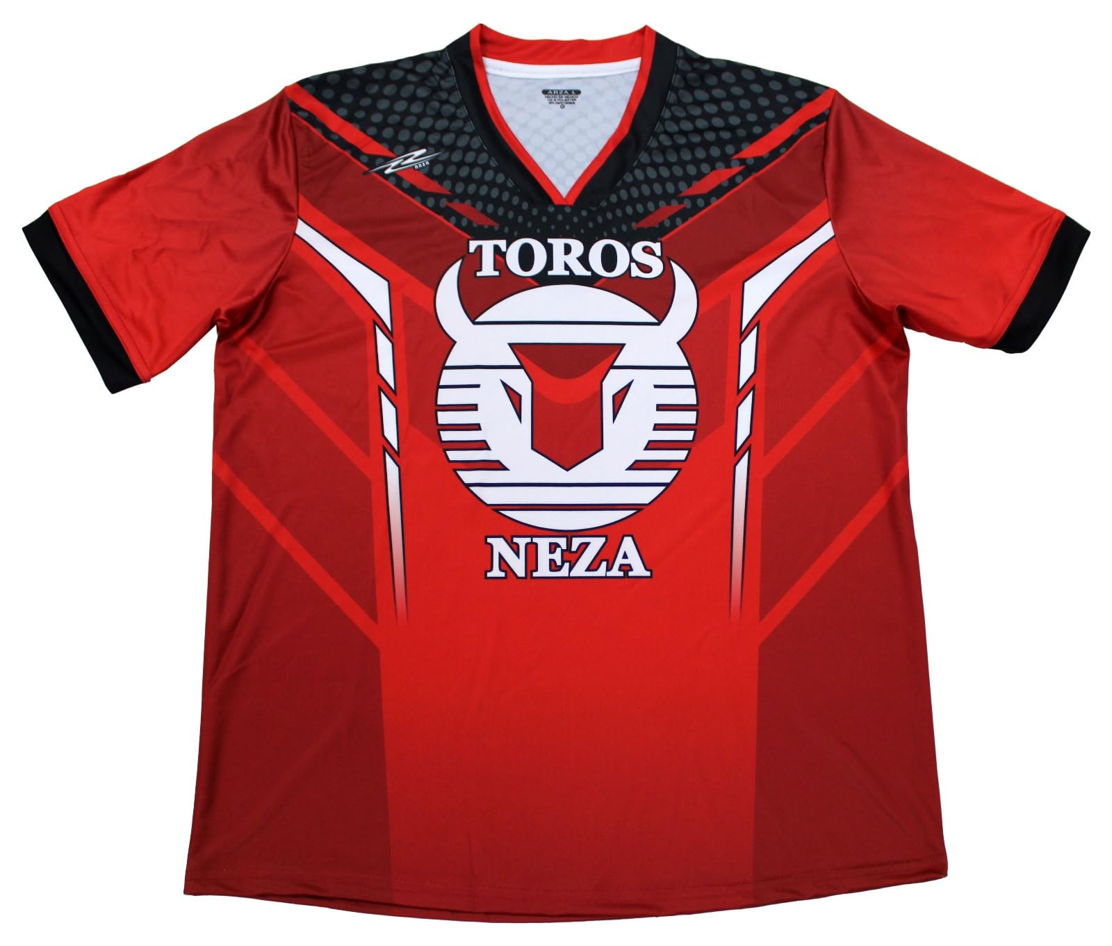 Toros Neza Uniform Set for Men Red and Black Jersey and Shorts Short Sleeve (US, Alpha, X-Large, Regular, Regular, Red)