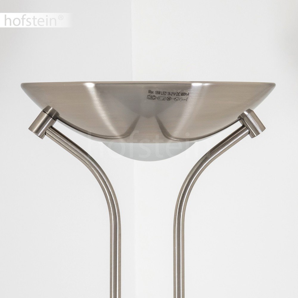 hofstein Lámpara de pie LED de metal Rom con brazo de lectura
