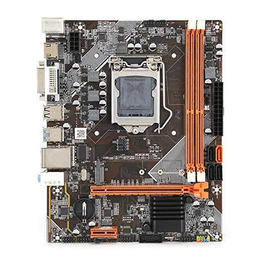 PUSOKEI Placa Base de Escritorio, Placa Base Socket de Escritorio LGA 1155 DDR3 para Intel B75, Interfaz 3 x SATA2.0, Compatible con Salida Dual VGA + HDMI + DVI