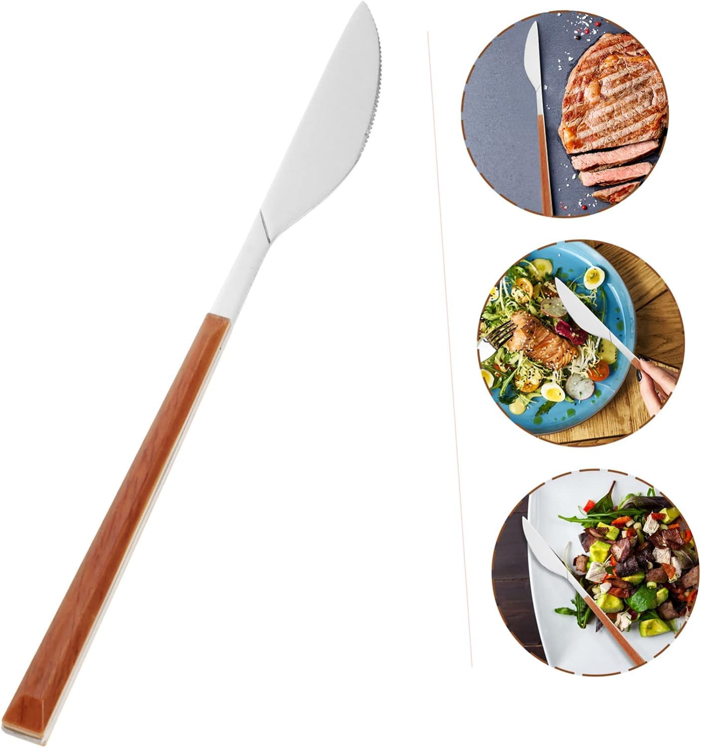 SECFOU Ergonomic Butter Spreader and Steak Cutlery Wear-resistant Kitchen Tool for Jam Cheese and Condiments for Home Use and Entertaining