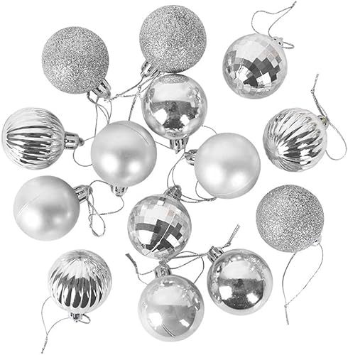 Miniatura 2 de YONGSNOW Bola de plástico de 1.6 in, 36 unidades, adorno de árbol de Navidad, decoraciones de Navidad para el hogar, decoración de Año Nuevo, bolas