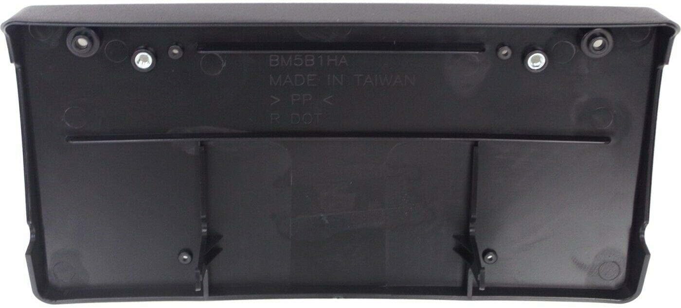 DAT AUTO PARTS Front Bumper License Plate Bracket Frame Cover Tag Holder Replacement for 2011 2012 2013 BMW X5 Without M Package Black Textured Made of Plastic BM1068127 51137222741