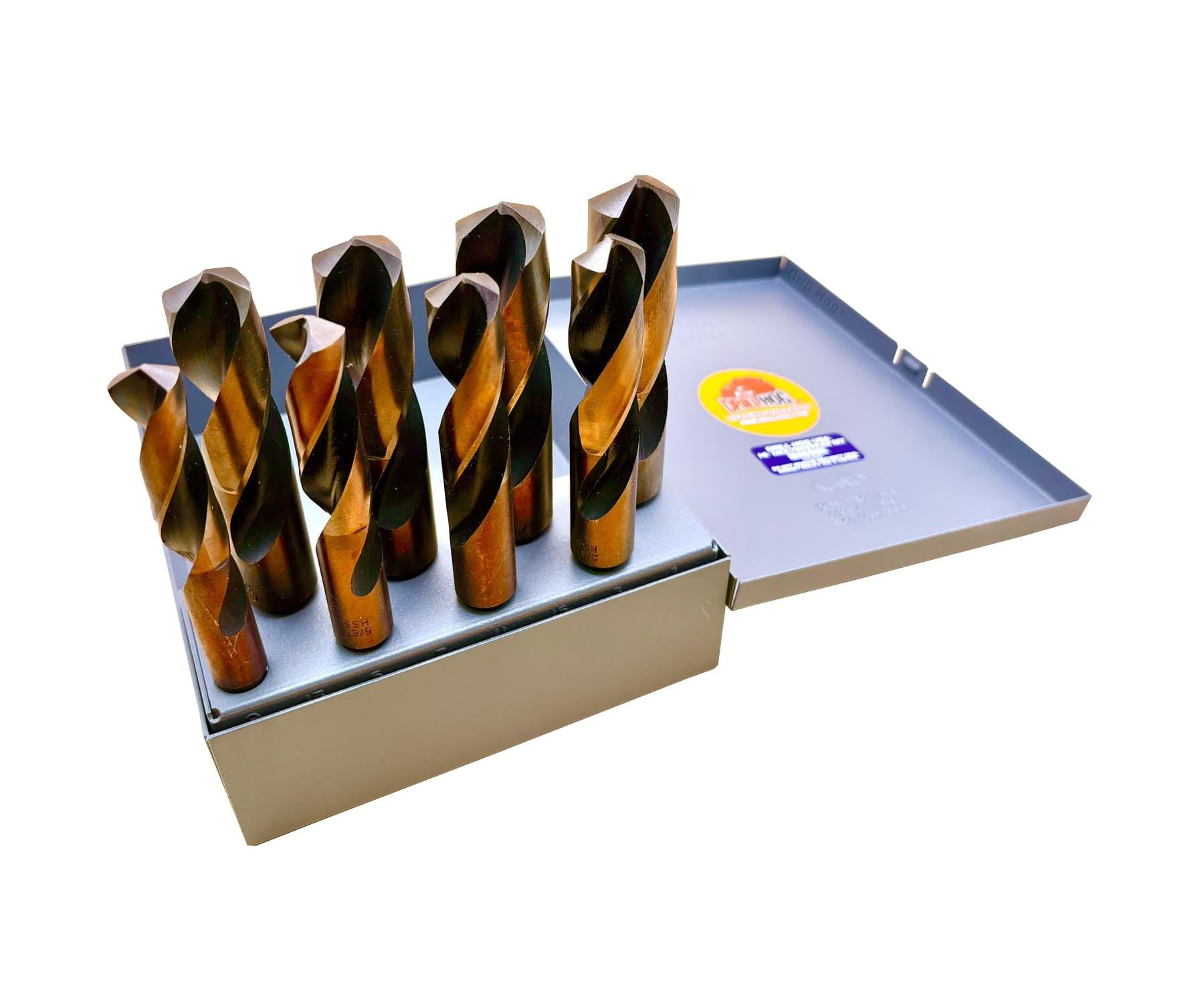 Drill Hog Silver & Deming Drill Bit Set 9/16" to 1"