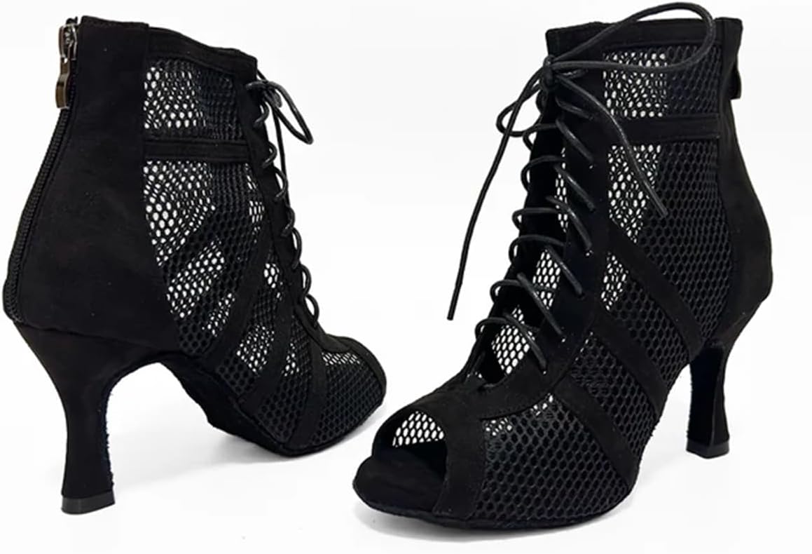 Yokala Ballroom Dance Shoes Women Latin Salsa Swing Social Practice Dancing Boots S06