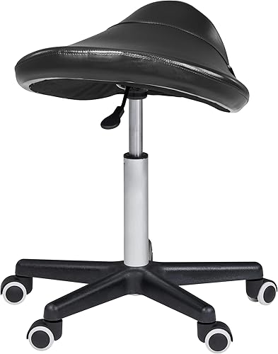 Miniatura 4 de Master Taburete de masaje en estilo silla de montar con tapizado de NanoSkin, 91557, Negro, 1, 1