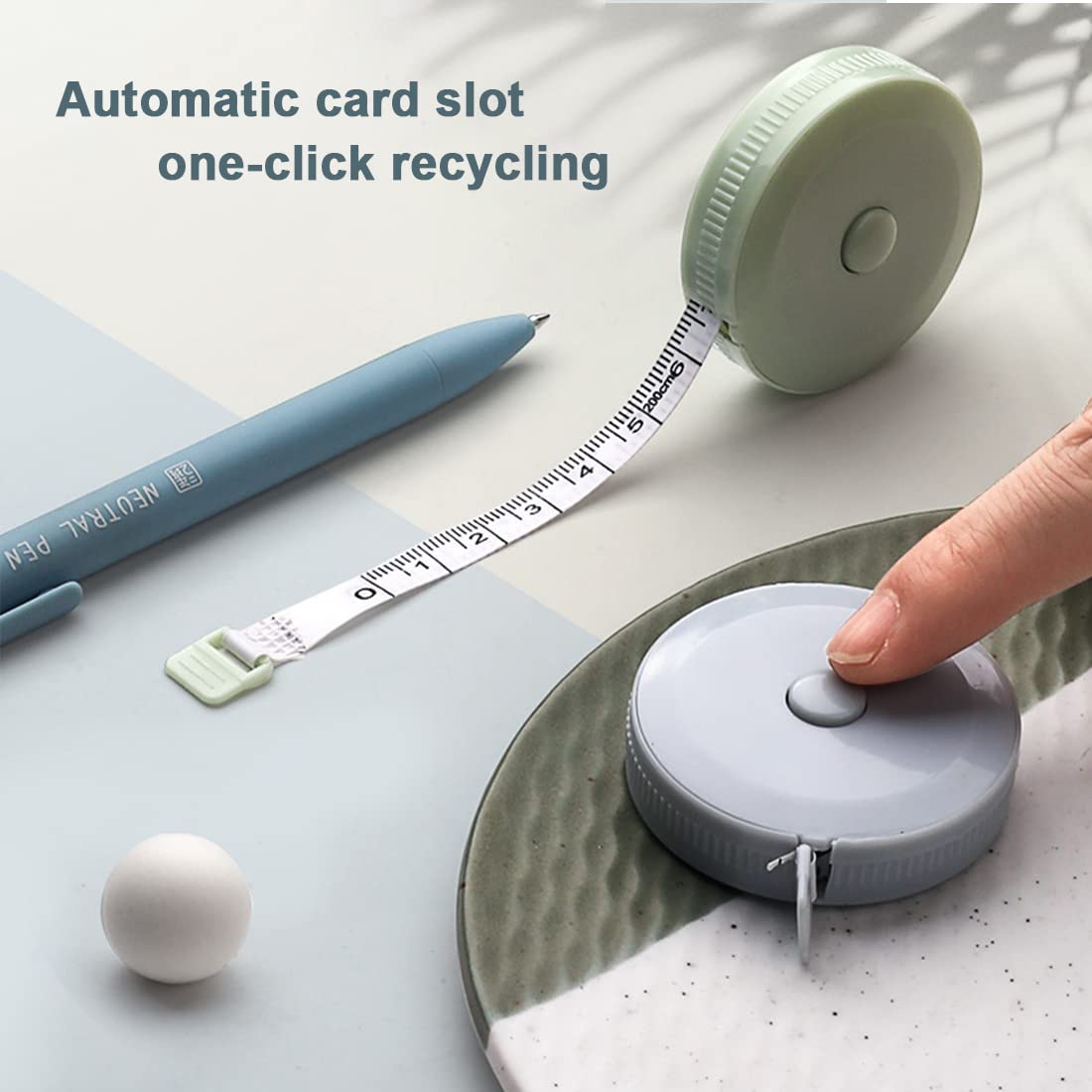 Hoshisea 6 Stück Maßbänder 150cm - Einziehbar Für Nähen & Körpermaße