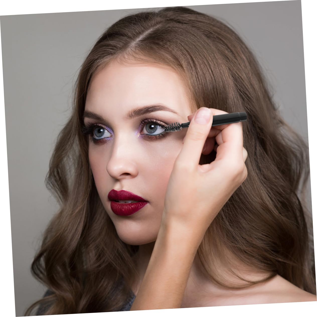 Healeved Stk Spiral-augenbrauenbürste Make-up Pinsel Wimpernbürste Augenbrauenstab Augenbrauenpinsel Brauenbürsten Wimpernstäbe Mascara-zauberstab Kamm Kurzes Spiel Mit Deckel Nylon