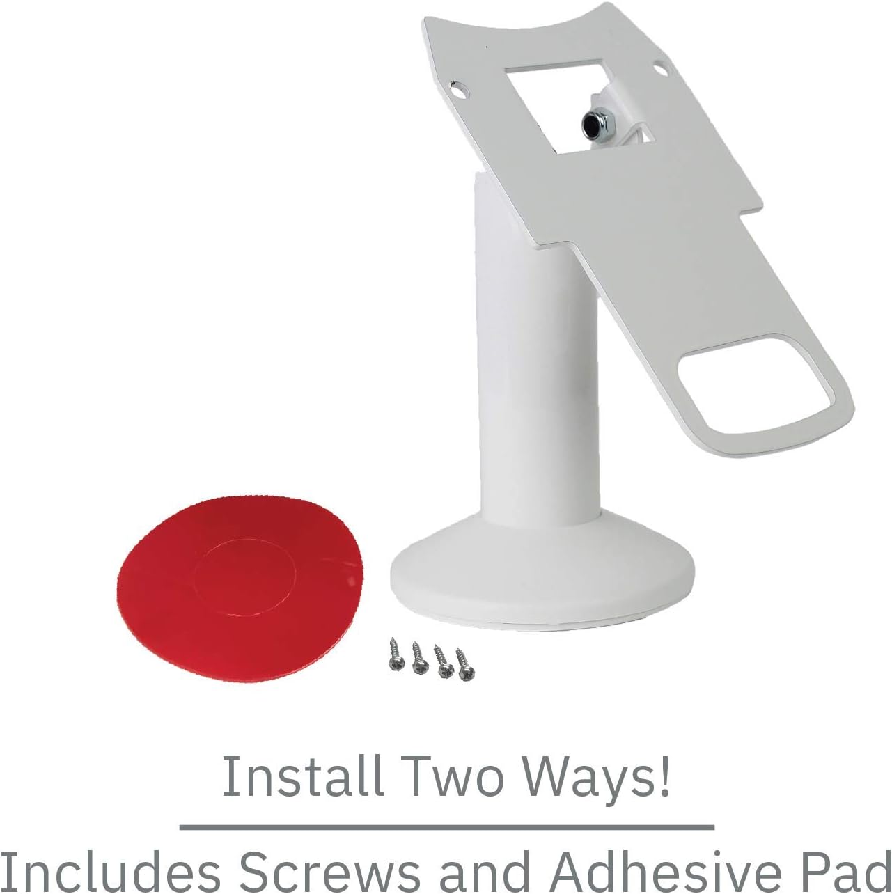 Best Deal Product DCCStands Swivel and Tilt Clover Mini Terminal Stand, Screw-in and Adhesive