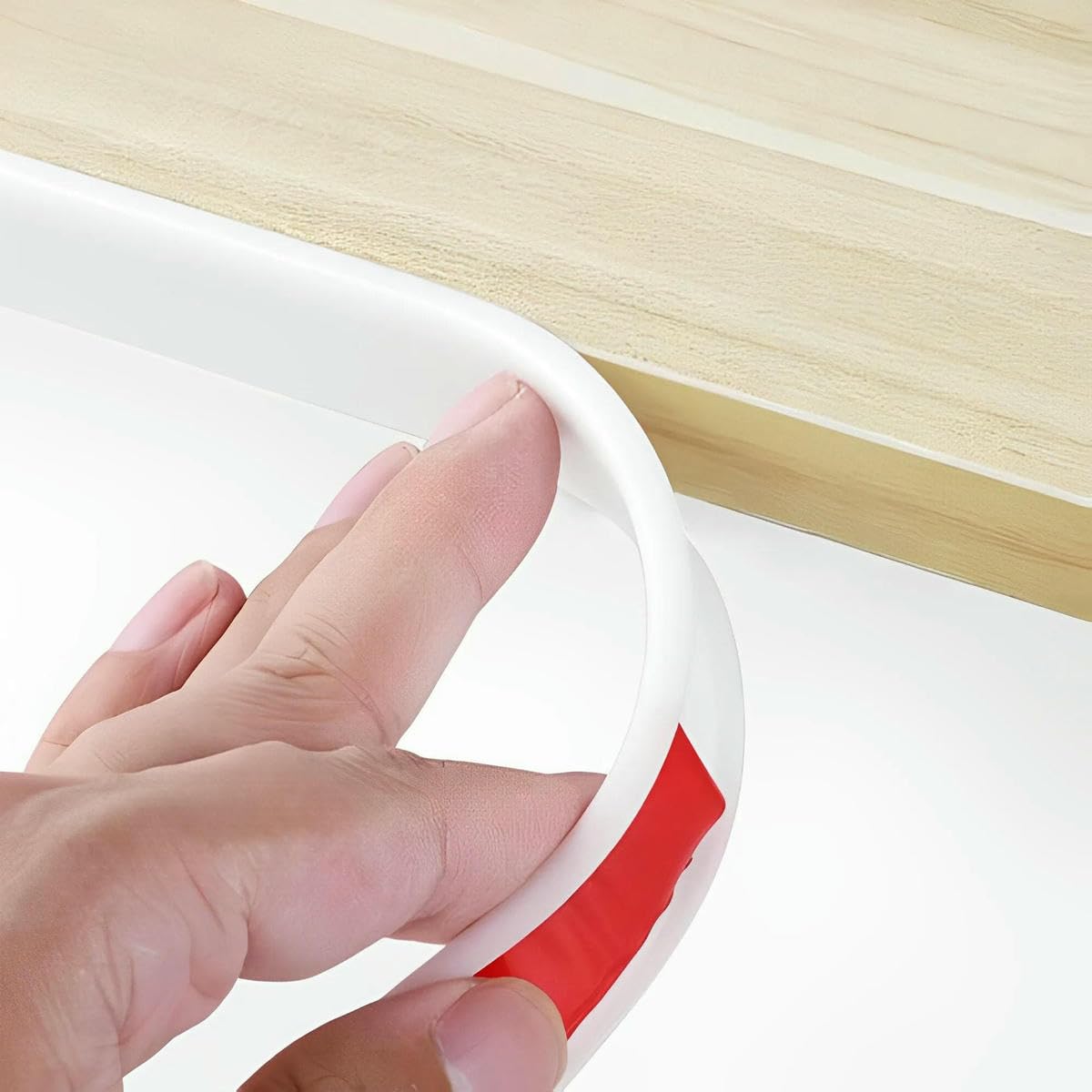 Cinta de cantos autoadhesiva en forma de U de 5 m para protección de bordes y esquinas de muebles, mesas y armarios (gris, 14,0 mm).