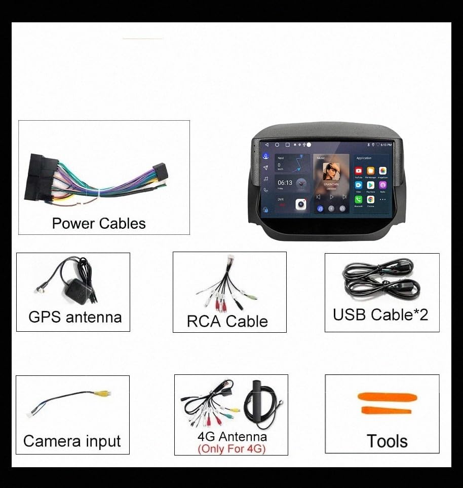 Pantalla Carplay con Incell Touchscreen y hardware 4 Nuclear 2G+32G 7