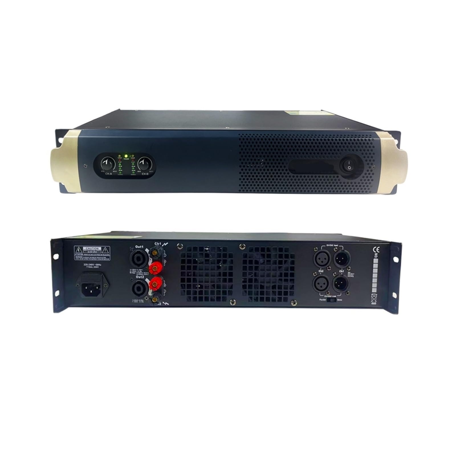 HEXEH Etapa de Potencia GAP-D1220 Amplificador Digital Profesional 1000W 2 Canales Amplificador Potente for KTV Stage