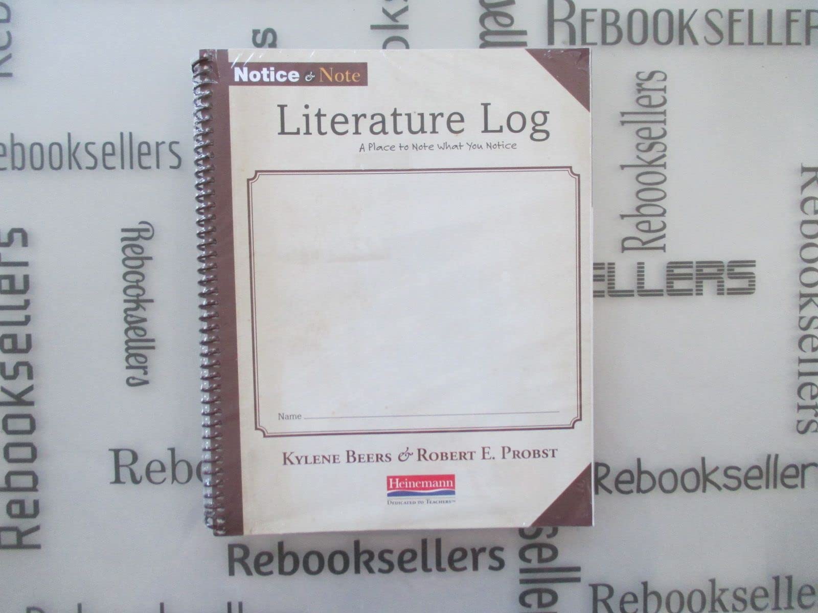Notice & Note Literature Log (Notice & Note Series)