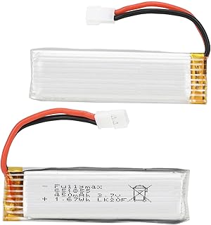 Drfeify 2PCS RC Lipo Battery, 3.7V 450mah RC Helicopter Battery for WLtoys XK K110 V977 RC 3D 6 Channels Helicopter