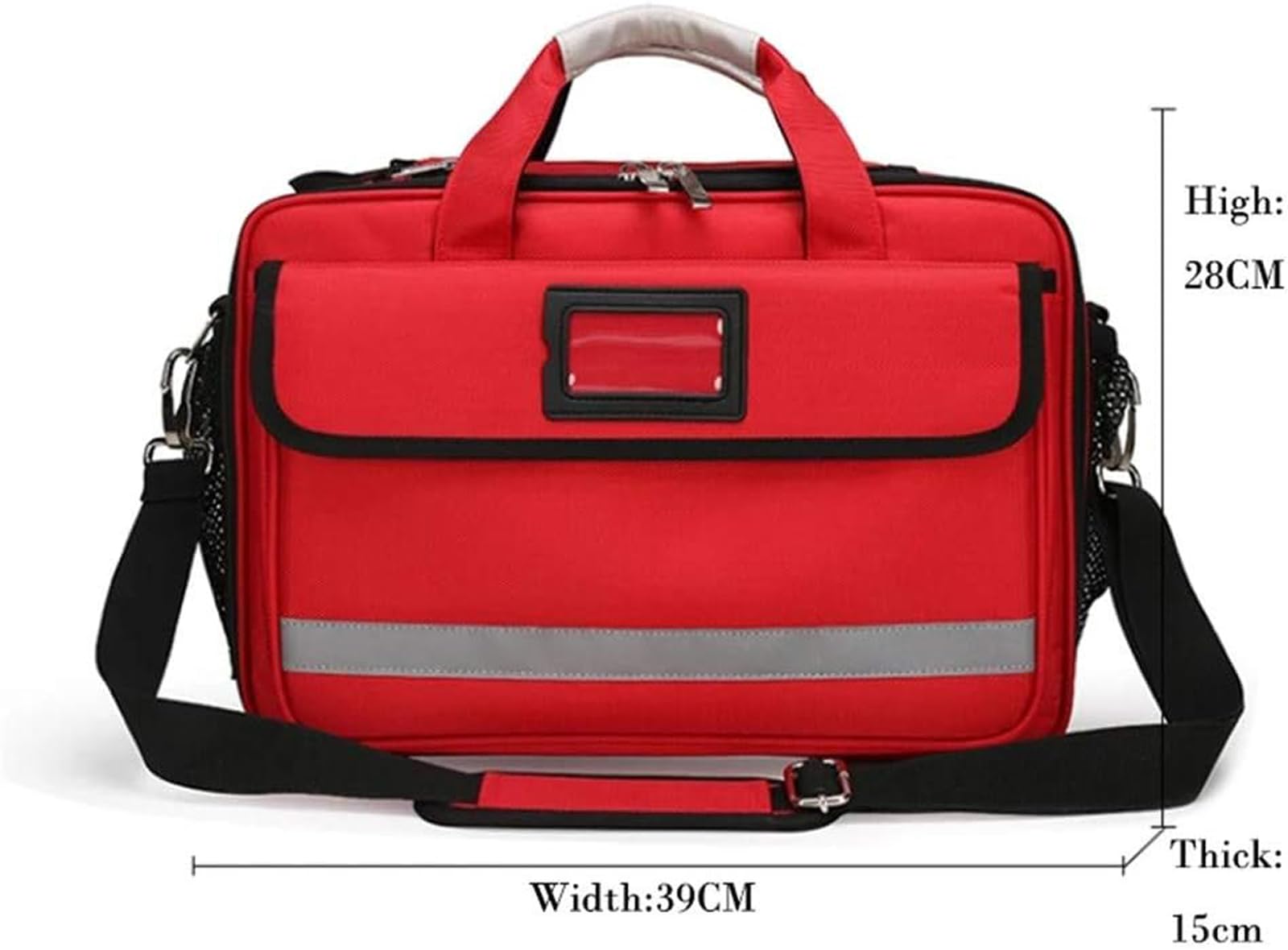 CUSMA Bolsa De Primeros Auxilios Vacía para Primeros Auxilios, EMT, EMS, Enfermera, Médico, Bolsa De Viaje, Almacenamiento De Equipos De Tratamiento De Ambulancia De Emergencia,Azul