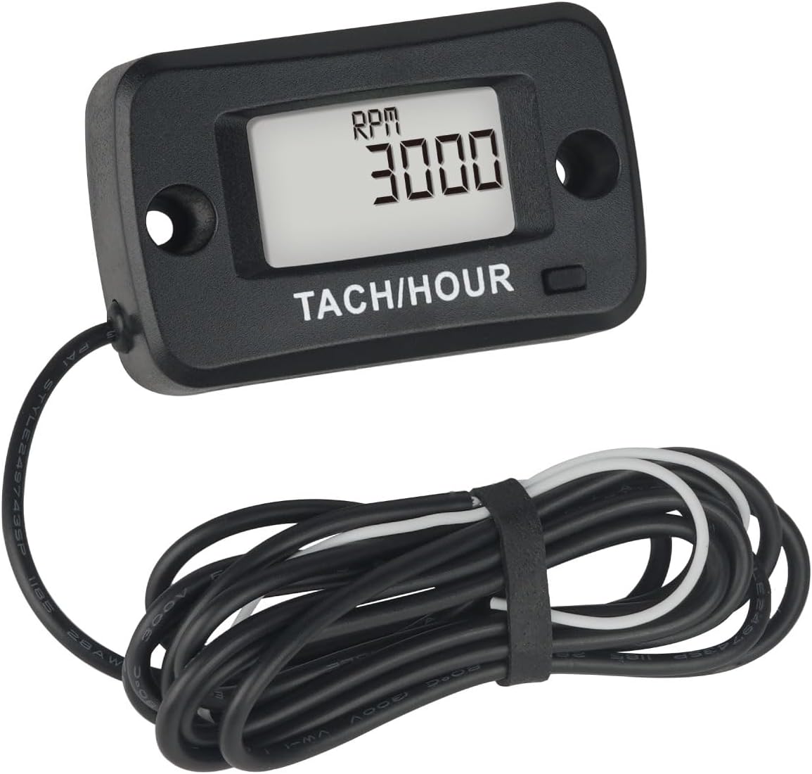 Jayron Digital LCD Waterproof Gasoline Engine Hour Meter Tachometer Maintenance Meter for Paramotors,Chainsaws,Generators,Mowesr,Model Boats