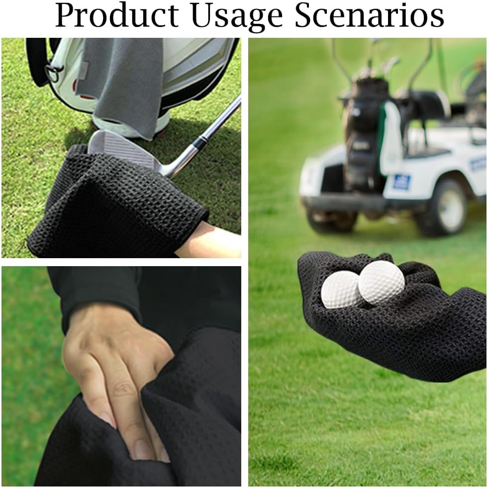 DYJYBMY Golf The Art of Playing Fetch with Yourself Funny Printed Golf Towel for Golf Bags with Clip, Cute Golfing Dog Towel, Golf Towel Gifts for Dog Lovers Golf Lover Golfer Golf Club Men Women - Image 6