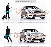 Vista 6 de EASYGUARD EC002-LB-NS Sistema de alarma de coche con código variable, entrada sin llave pasiva, botón de arranque/parada táctil, alarma