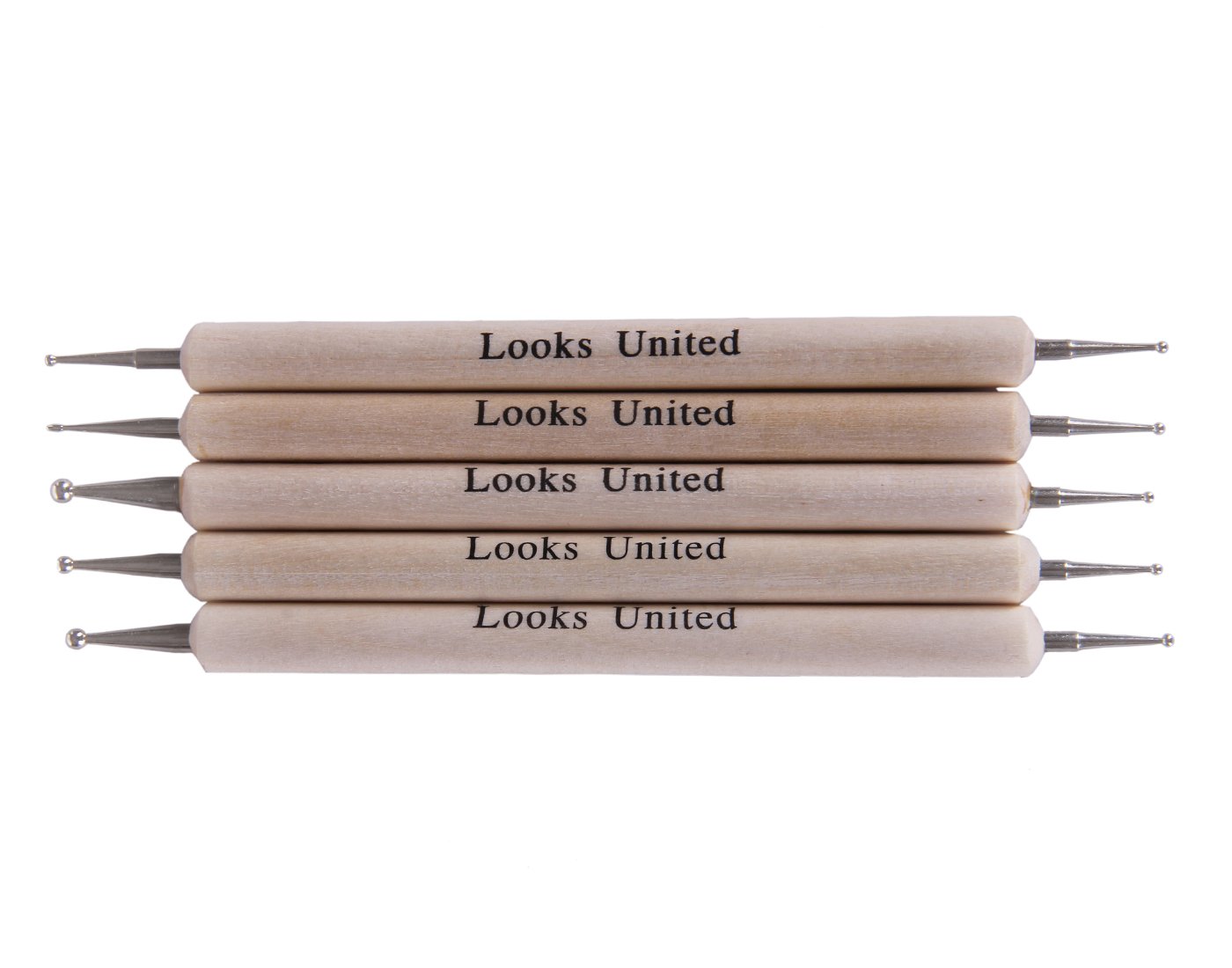 Looks United Nail Art Kit β 15Pcs Nail Art Brushes, 5Pcs Dotting Tools & 10 Rolls Striping Tape Set 1