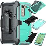 LG Treasure LTE Case, LG Phoenix 2 Case, SOGA [Tri-Guard Series] Shockproof Hybrid Armor Protective...