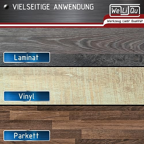 WELIQU Abstandhalter 5-20mm - 6 Stück - Der einstellbare Abstandskeil zur Verlegung von Laminat, Vinyl und Parkett - Nie mehr verrutschende, kippende Montagekeile/Holzkeile