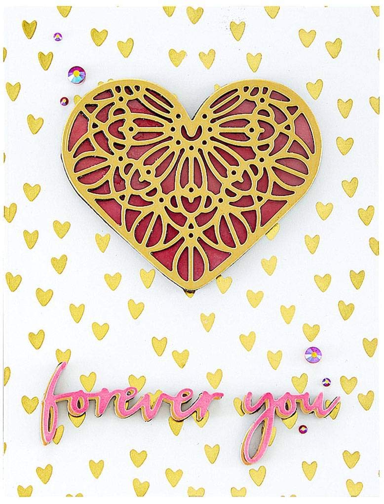Spellbinders Metal Glimmer Hot Foil Plate-Christmas Border Greetings