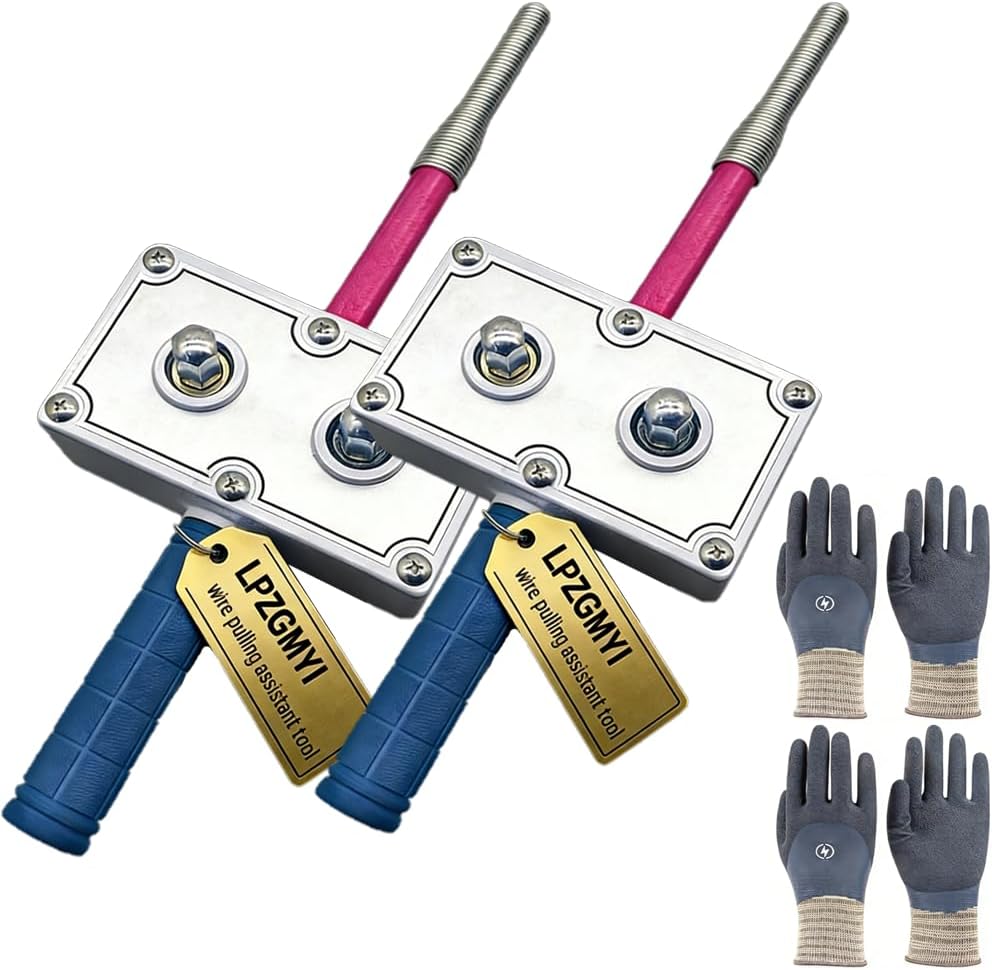 Professional Electrician's Wire Pulling Assistant Tool,Efficient Electrical Tools Automatic Cable Puller Tugger,Brushless Wireless Handheld Safe Drill Cable Feeder Wire Gripper (#1PC)