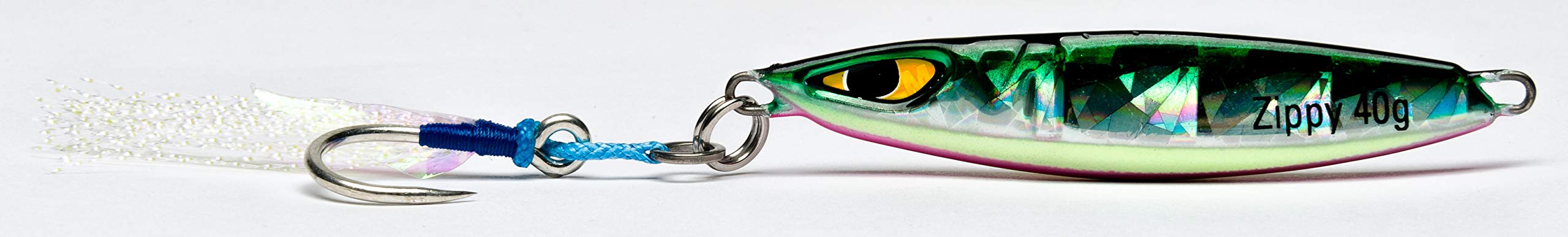 Mustad Zippy Jig 60g Green Mackerel