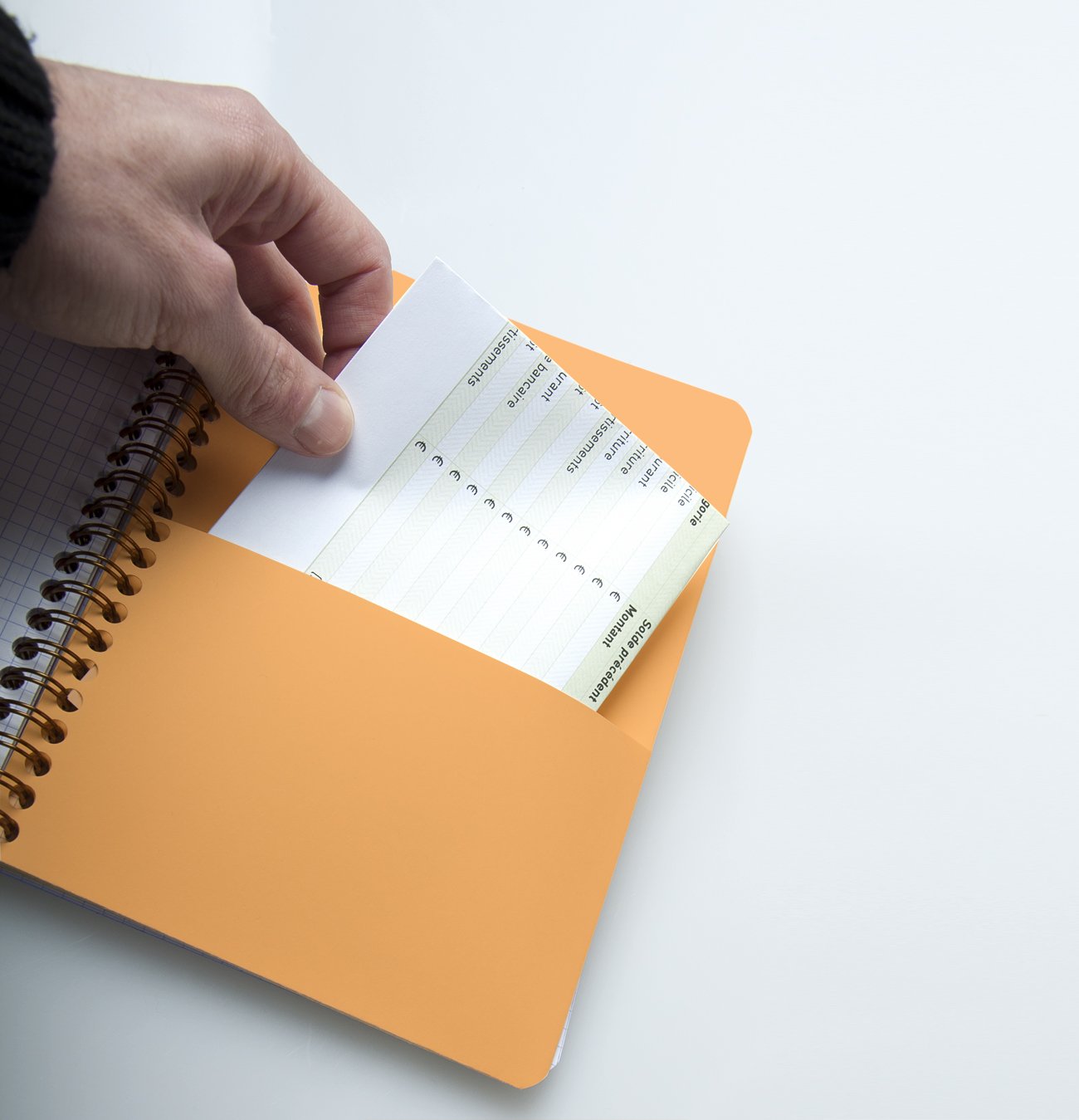 Rhodia Bloc-Notes A4 21 x 29,7 cm 80 Feuilles Petits Carreaux Papier Clairefontaine 90 g/m² Couverture Polypro Recyclée Noir