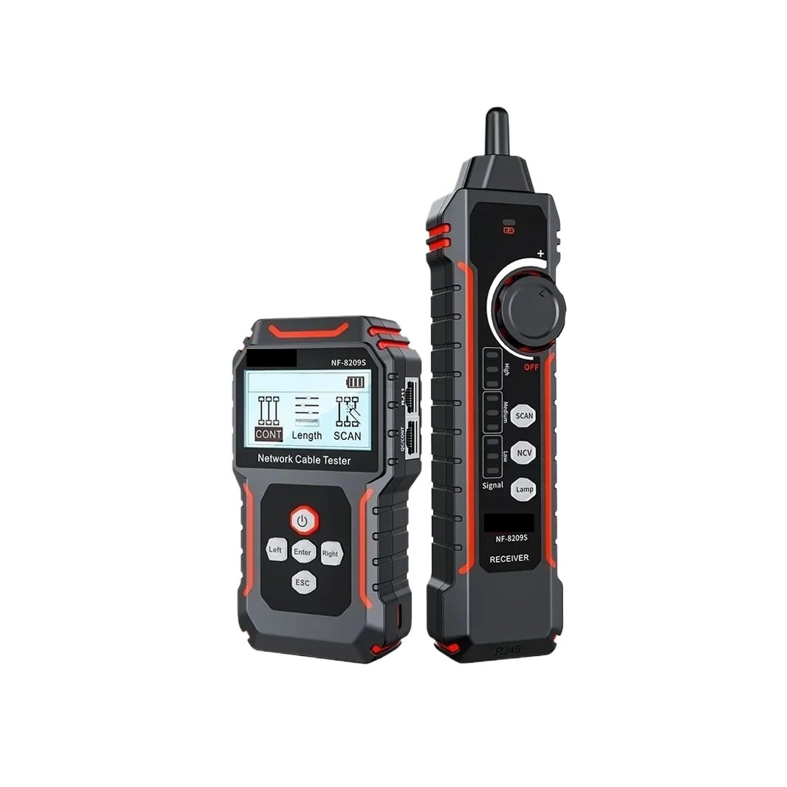 Cable Tracker, Network Cable Tester Tracker Cat5 Cat6 PoE Detect Length Continuity Test with NCV & Lamp