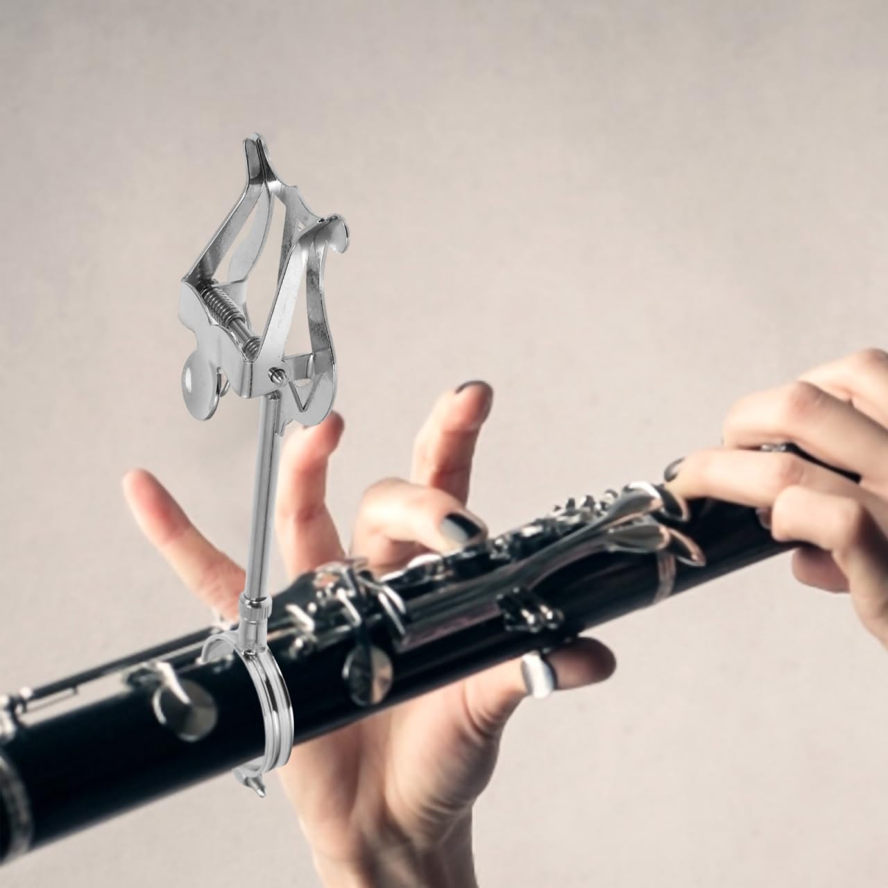 SUPVOX Leggio Portatile Per Spartiti Musicali in Ferro Clip Per Note Musicali Per Clarinetto Design Semplice e Pratico Forte Forza Di Serraggio Facile Da Usare e Trasportare
