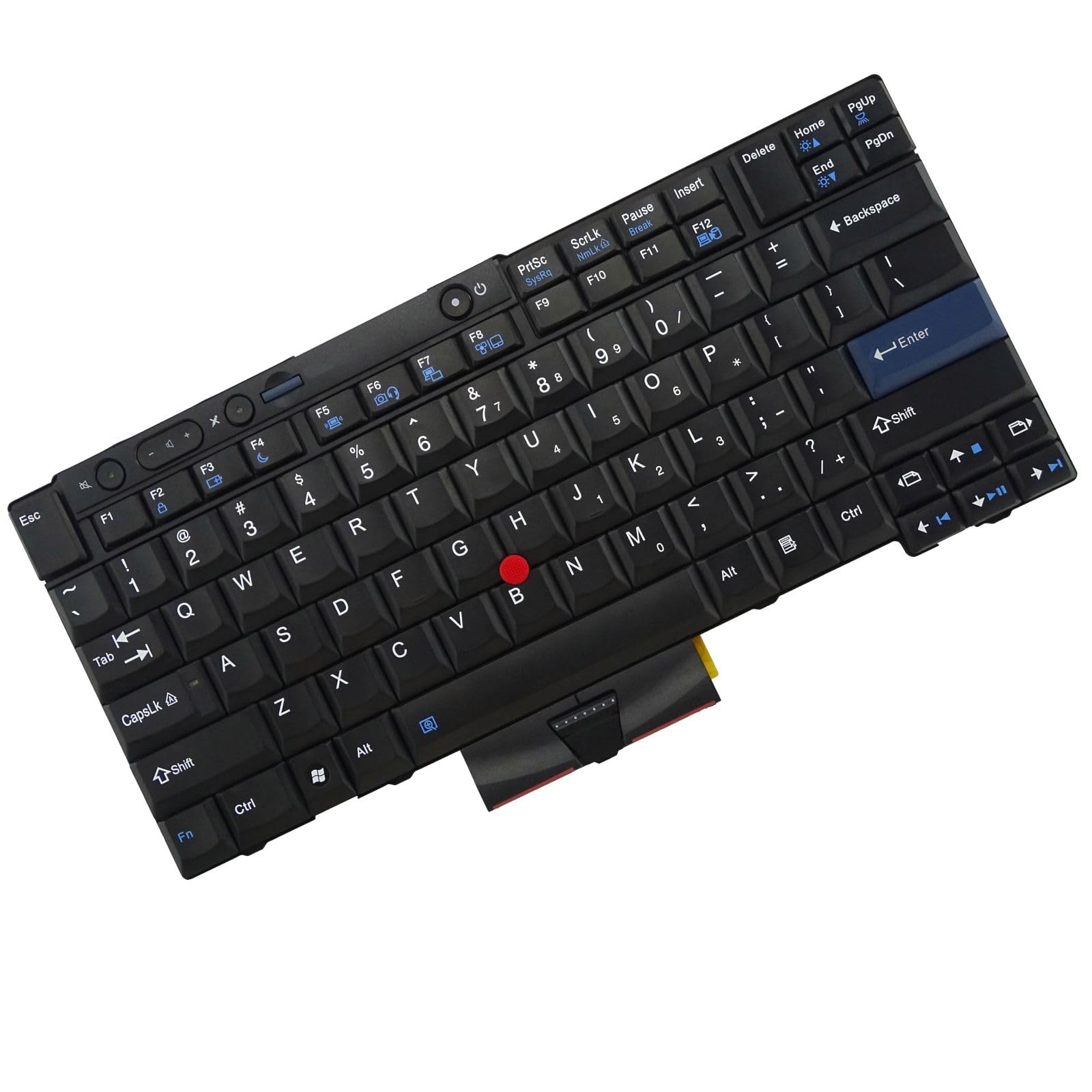 Ersatztastatur ohne Hintergrundbeleuchtung für Lenovo ThinkPad T410 T410S T410i T410Si T420 T420S T420i X220 X220S X220i X220T T510 T510i T520 T520i W510 W5200 (US-Englisch, Nicht