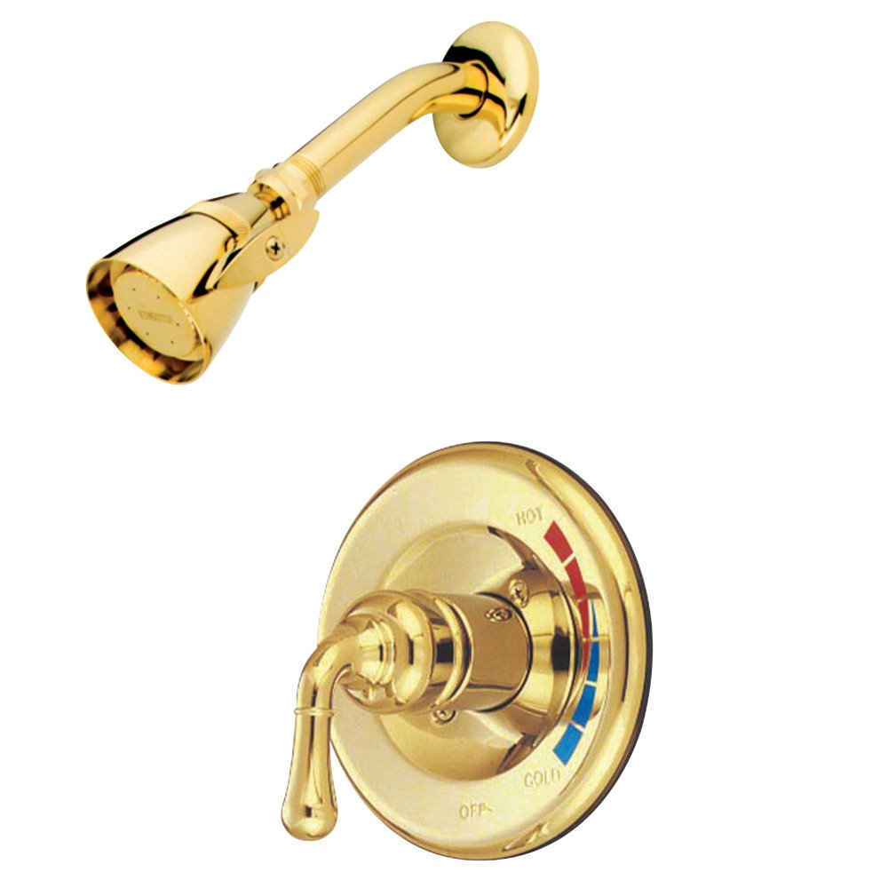 Kingston Brass KB632SO Magellan Duş Bataryası, 7 inç, Parlak Pirinç