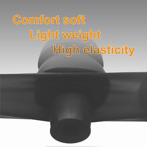 Triple Flange Ear Tips Replacement for DEWALT Neckband Headphones, Not for DEWALT TWS Earbuds, Silicone Ear Cushions, 9 Pairs (S/M/L) Black