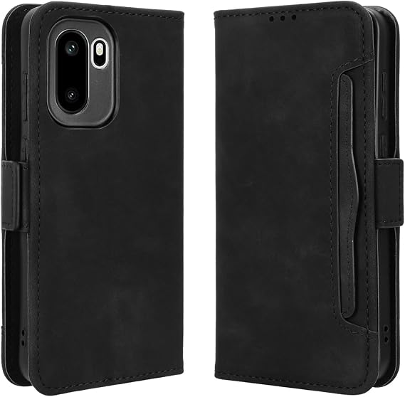 SHIEID Wallet Case for One Plus Ace 6 5G, Flip Multicard Wallet Cover, Cases Wallet PU Leather Phone Suitable for One Plus Ace 6 5G, Black