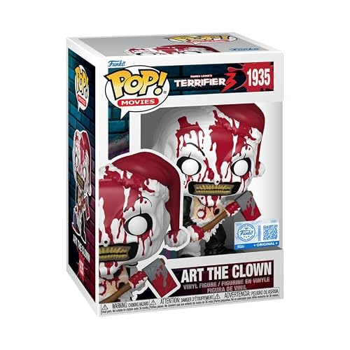 Funko Pop! Movies Terrifier 3 Figura Exclusiva Art The Clown con Hacha 1935