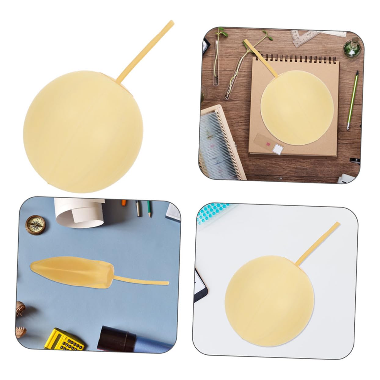 Alipis 2pcs Lab Gas Sampling Collector Latex Bladder Efficient Sampling Tool for Experiments and Mining