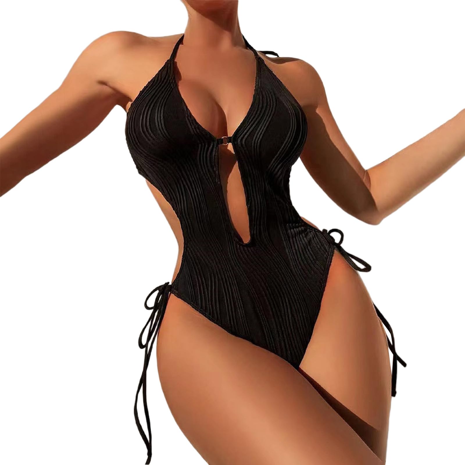 Genérico Traje De Baño De Una Pieza para Mujer Bañadores Mujer con Espalda Descubierta Y Cintura Alta Estilo Europeo Que Alarga Las Piernas Y Estiliza La Figura Bañador Sexy Sofisticado