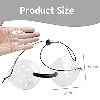 Vista 2 de Protector de ojos transparente para después de la cirugía de cataratas, cómodo, evita el roce con correa elástica extendida, adecuado para todos