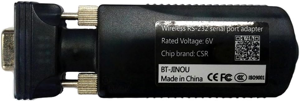 JINOU Bluetooth 3.0 Serial Female 10m Adapter RS232 to Bluetooth Class 2 Internal Antenna DB9 Pin