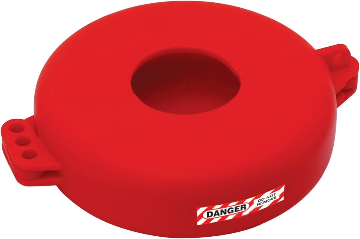 Zing Green Products 7246 Gate Valve Lockout, 5"-6.5" Wheel, Red
