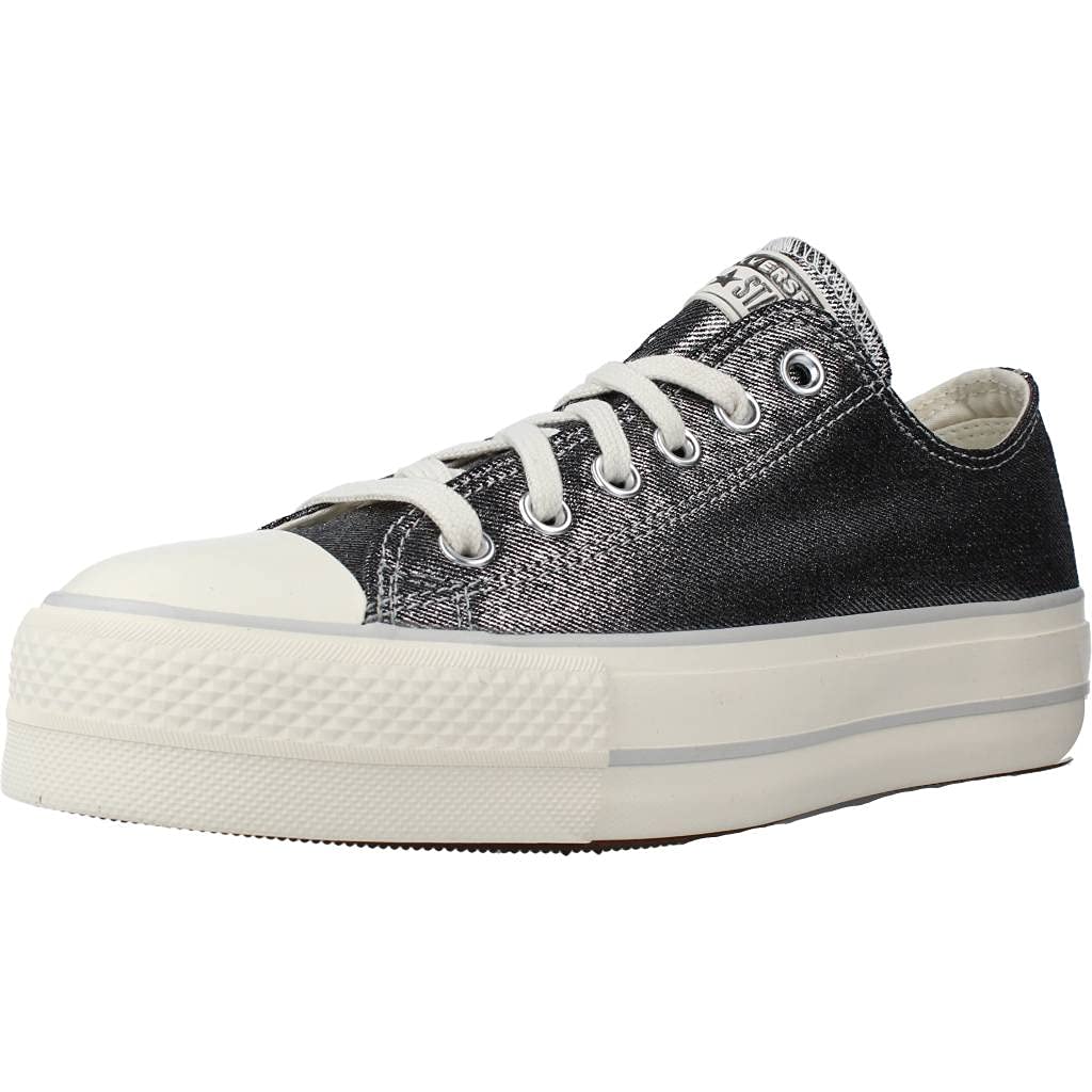 Silber Glitzer Chucks Plateau Glitzer Converse Turnschuhe Chuck