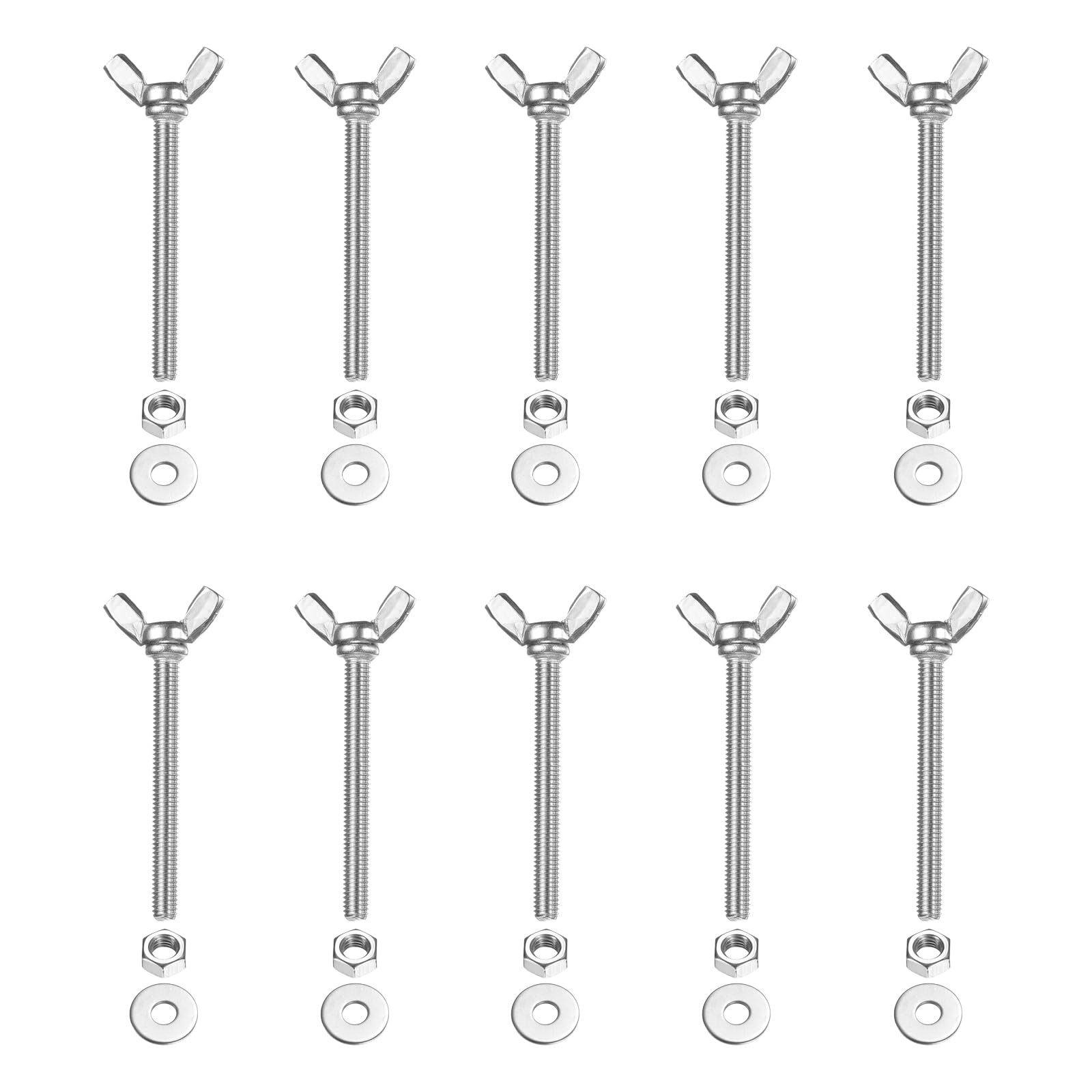 PATIKIL M5-0.8 x 40 mm Wing Butterfly Screw