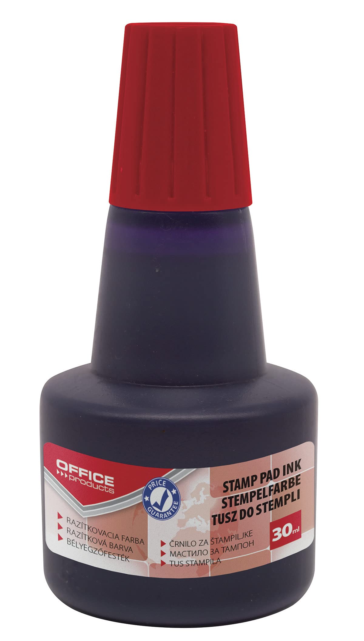 Stempelfarbe zum Nachfüllen für Stempelkissen 30 ml Rot Universale Stempeltinte